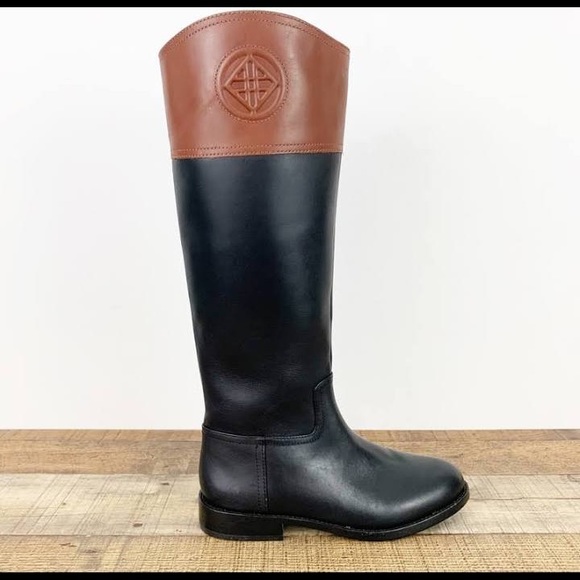 Antonio Melani Tall Genuine Leather Riding Equestrian Boots Size 5.5 - Picture 10 of 11